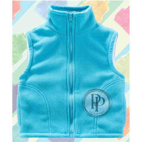 Toddler Polar Fleece Unisex High Quality Vest Pink Poodle Designz