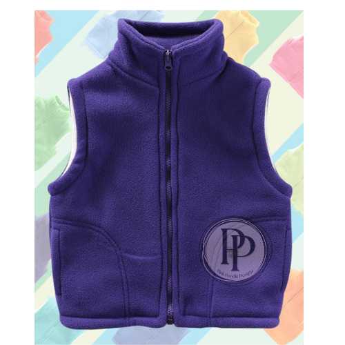 Toddler Polar Fleece Unisex High Quality Vest Pink Poodle Designz
