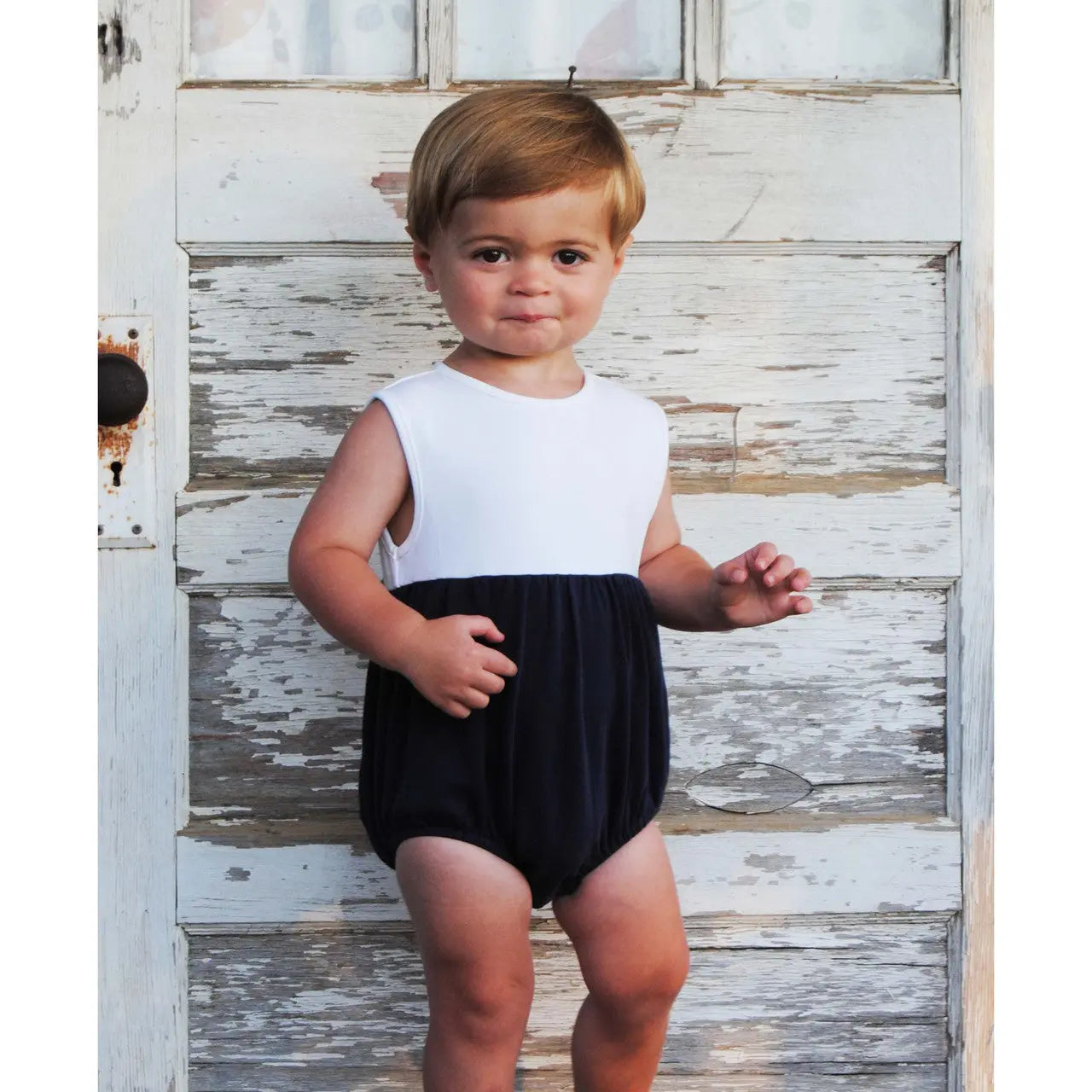 UNISEX NAVY AND WHITE BUBBLE Sew Sweet Blanks