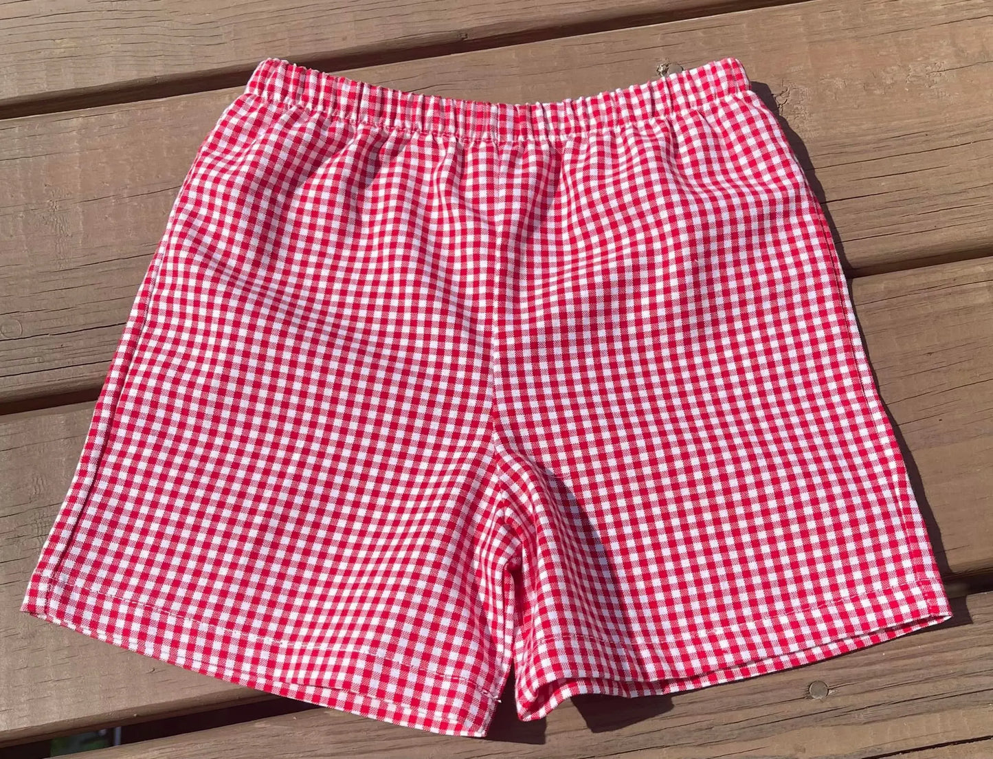 Unisex Seersucker Stripe Summer Shorts Creations By Serwaah