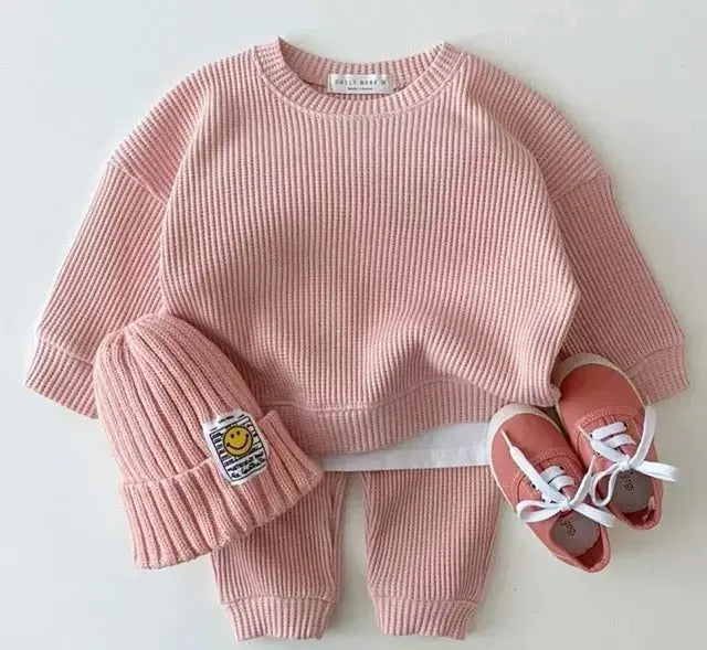 Wholesale Unisex Boutique Kids Sports Wear(Sweatshirt and Pants suit) Pink Poodle Designz