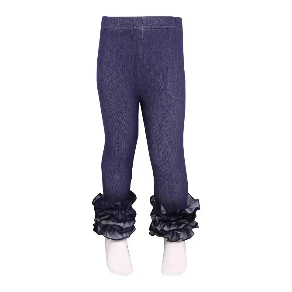 PREORDER Girls Ruffle Leggings- CLOSING 11/18 Pink Poodle Designz