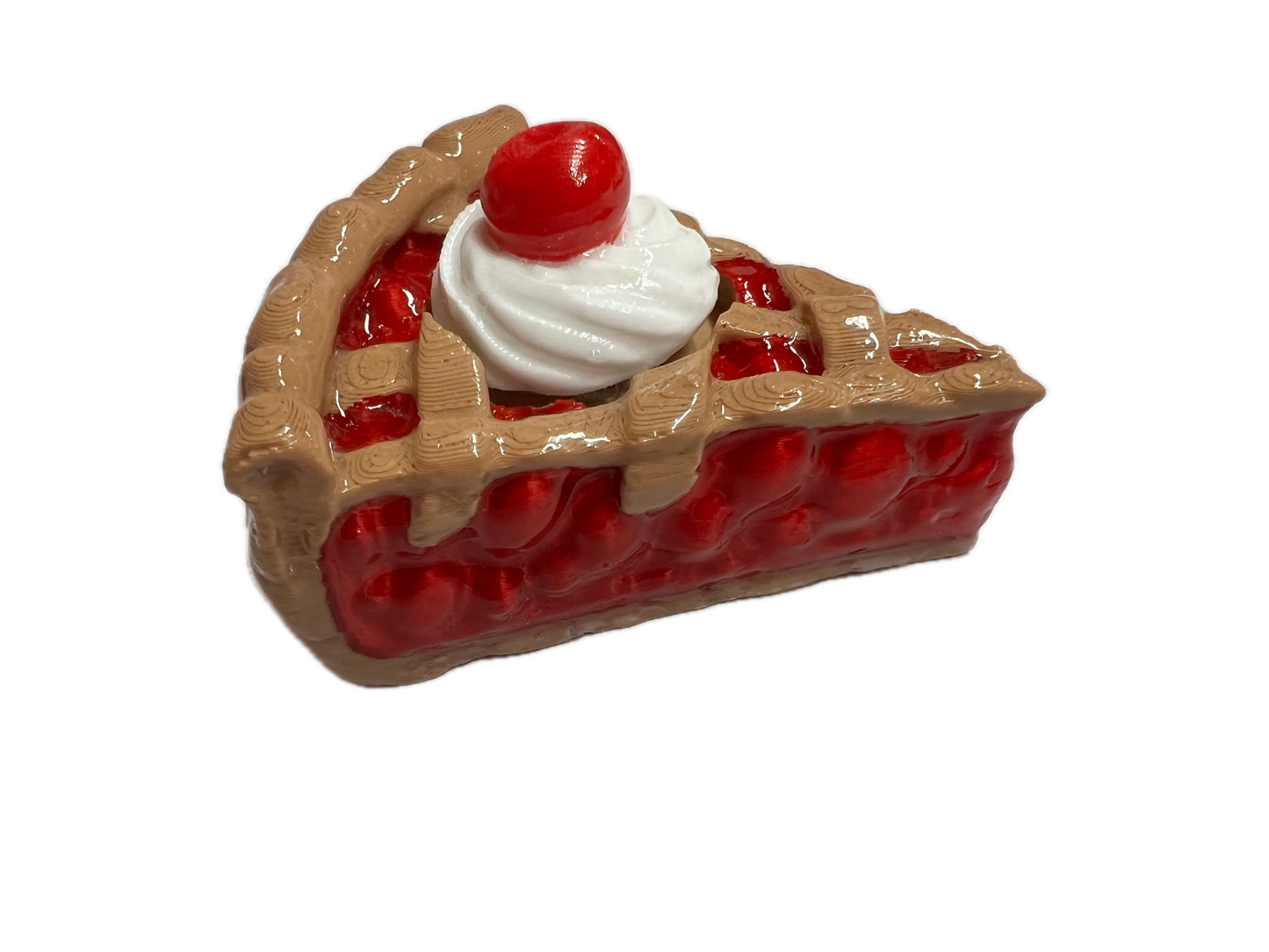 3D Cherry & Blueberry Pie Fidget Clicker (3DLunchBox) Pink Poodle Designz