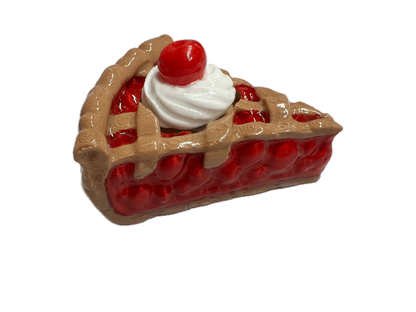 3D Cherry & Blueberry Pie Fidget Clicker (3DLunchBox) Pink Poodle Designz