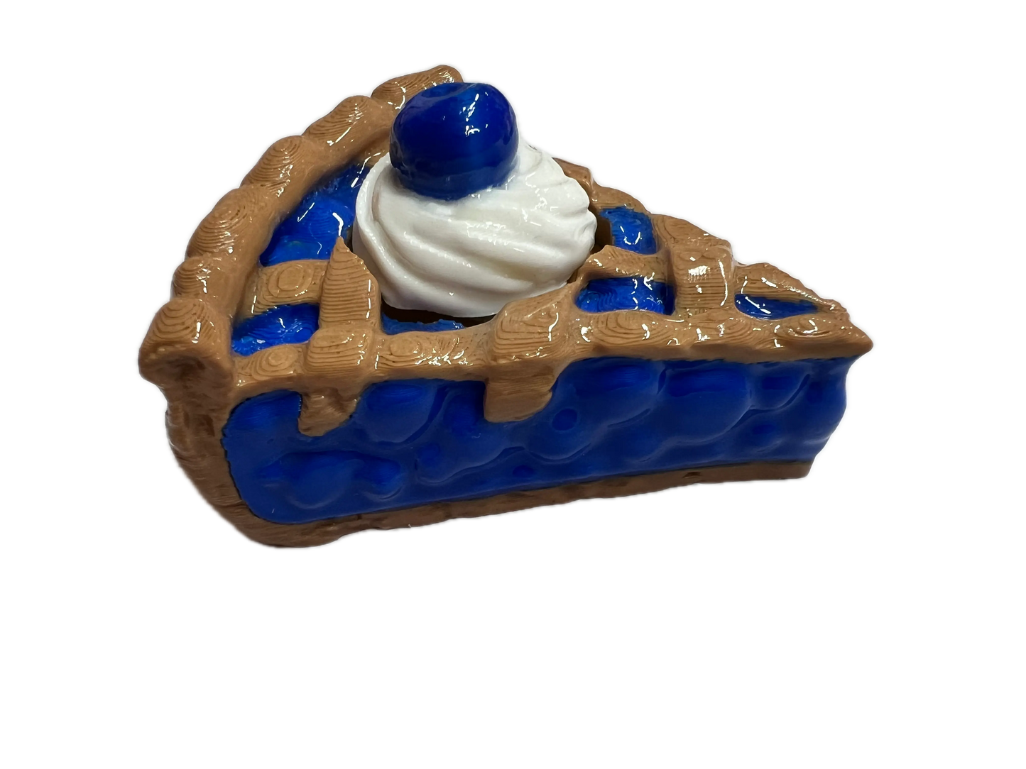 3D Cherry & Blueberry Pie Fidget Clicker (3DLunchBox) Pink Poodle Designz