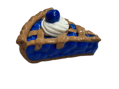3D Cherry & Blueberry Pie Fidget Clicker (3DLunchBox) Pink Poodle Designz