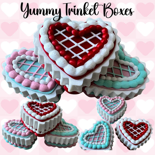 3D Fancy Trinket Boxes Pink Poodle Designz