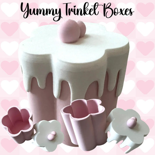 3D Fancy Trinket Boxes Pink Poodle Designz