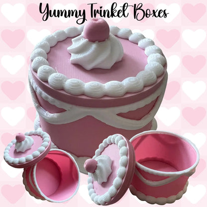3D Fancy Trinket Boxes Pink Poodle Designz