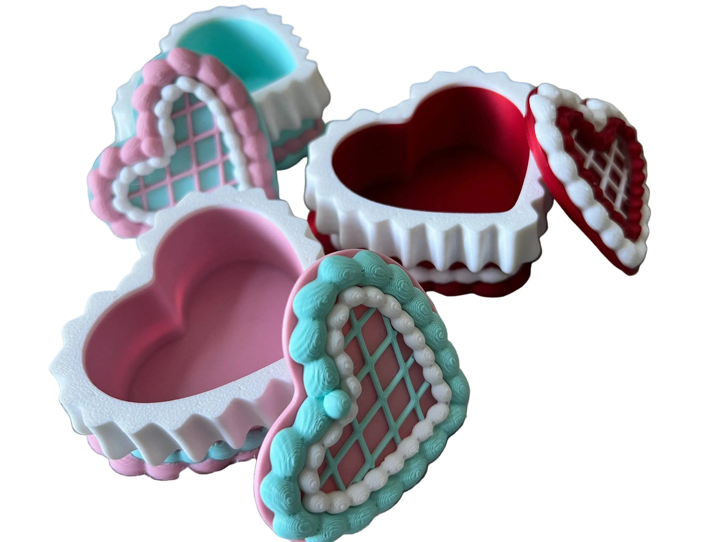3D Fancy Trinket Boxes Pink Poodle Designz
