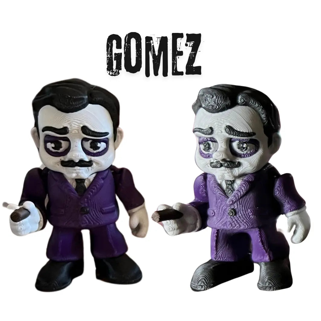 3D Printed The Addams Family Flexis (Boxi 3D) Pink Poodle Designz