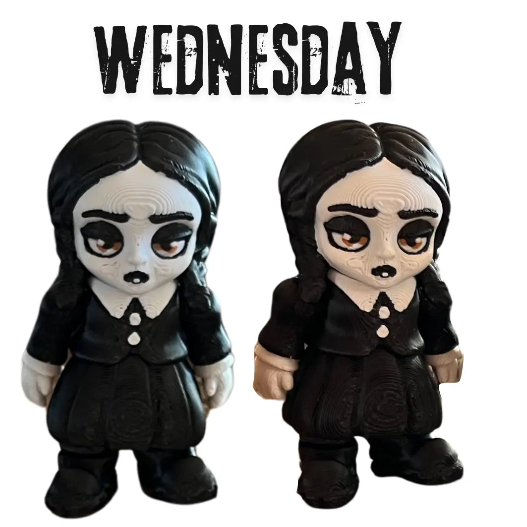 3D Printed The Addams Family Flexis (Boxi 3D) Pink Poodle Designz