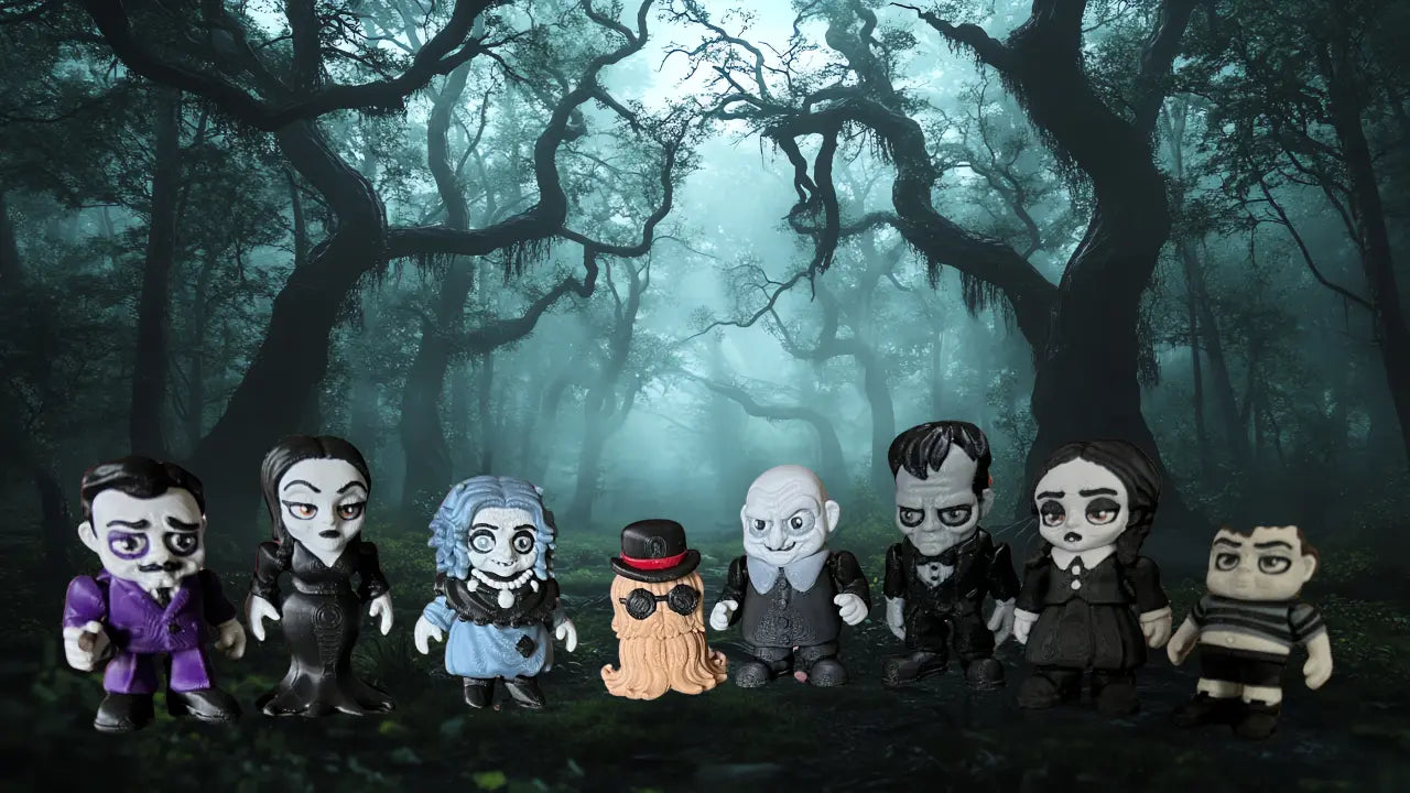 3D Printed The Addams Family Flexis (Boxi 3D) Pink Poodle Designz