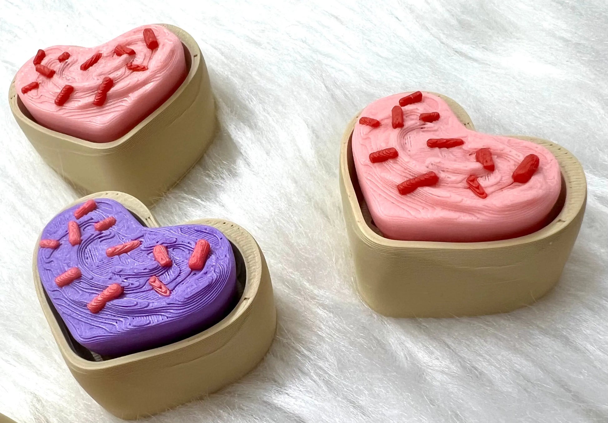 3D Sweet Frosted Sugar Cookie Fidget Clicker (Yum3D) Pink Poodle Designz