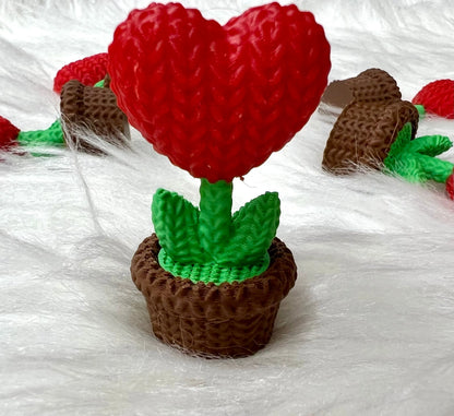 3D Valentine’s Day Mini & Flexi Toys Pink Poodle Designz