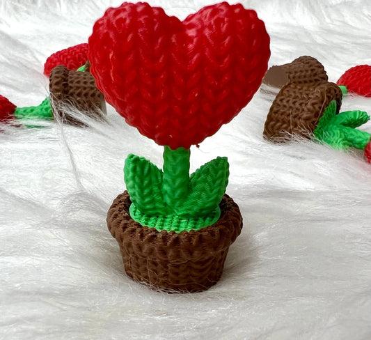 3D Valentine’s Day Mini & Flexi Toys Pink Poodle Designz