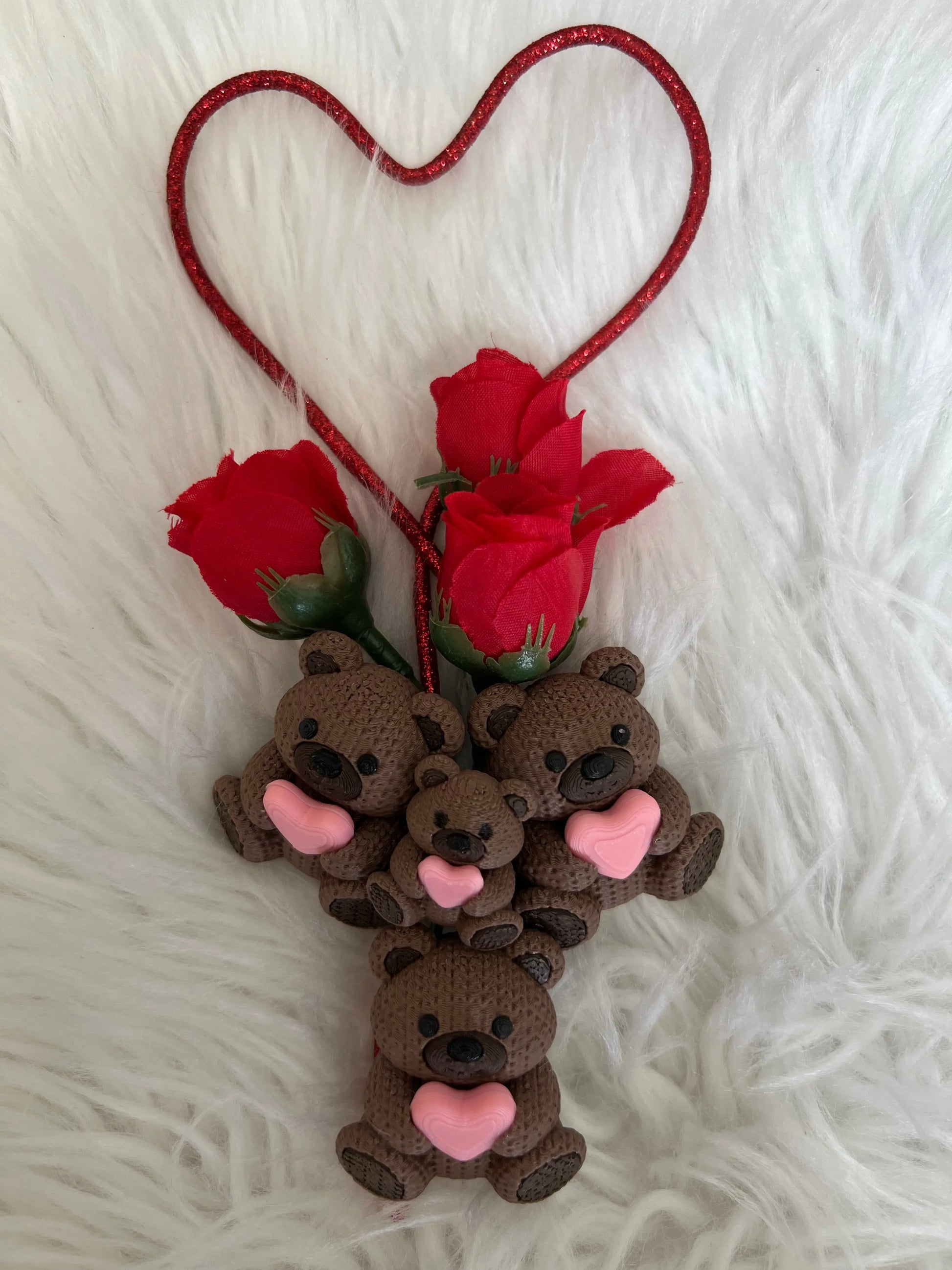 3D Valentine’s Day Mini & Flexi Toys Pink Poodle Designz