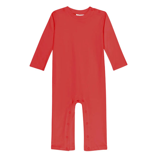 Boy's Long Sleeved Romper Pink Poodle Designz