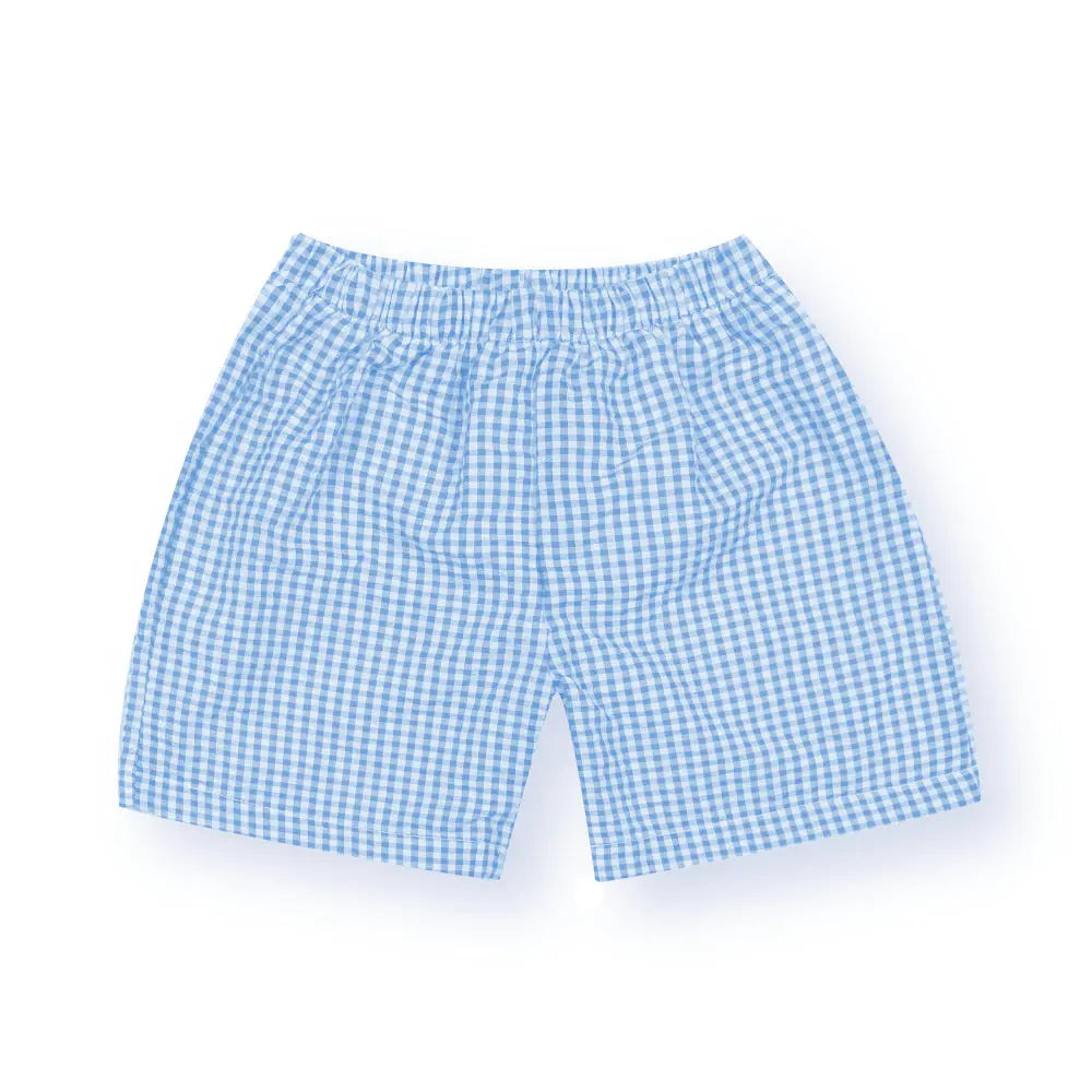 Boys Gingham Shorts. **Last One** Pink Poodle Designz