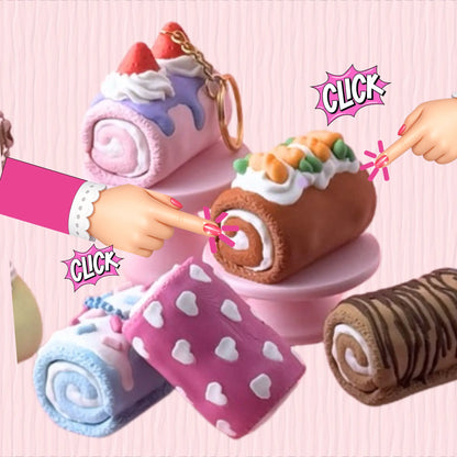 Cake Roll Fidget Clickers (Mochi Makes) Pink Poodle Designz