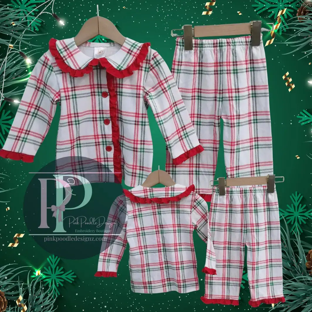 Christmas 2025 Pajamas Pink Poodle Designz