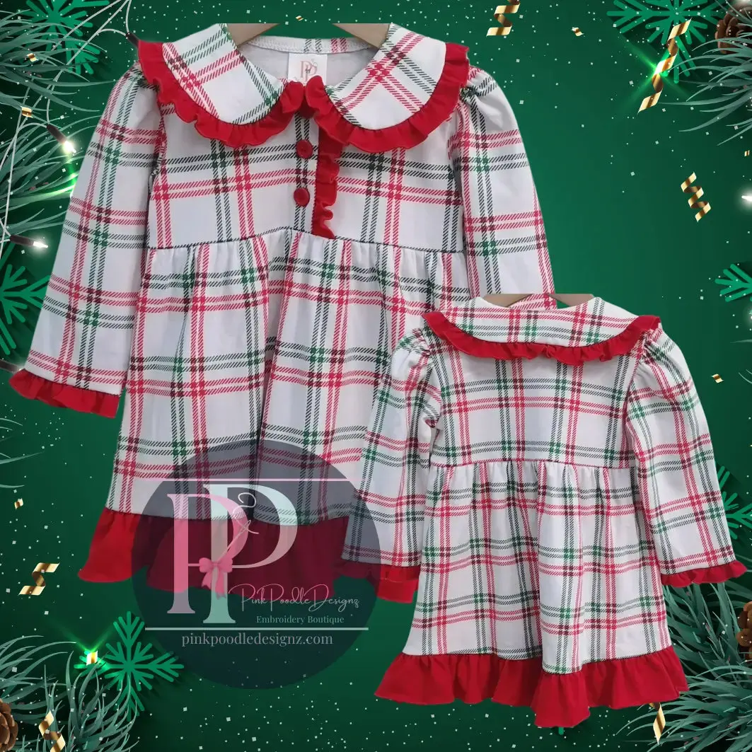 Christmas 2025 Pajamas Pink Poodle Designz