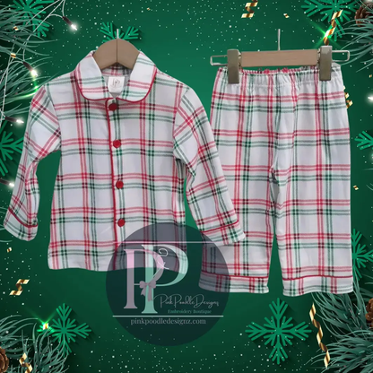Christmas 2025 Pajamas Pink Poodle Designz