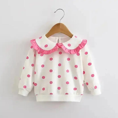 Copy of Boutique Polka Dot Crewneck Sweatshirt Pink Poodle Designz