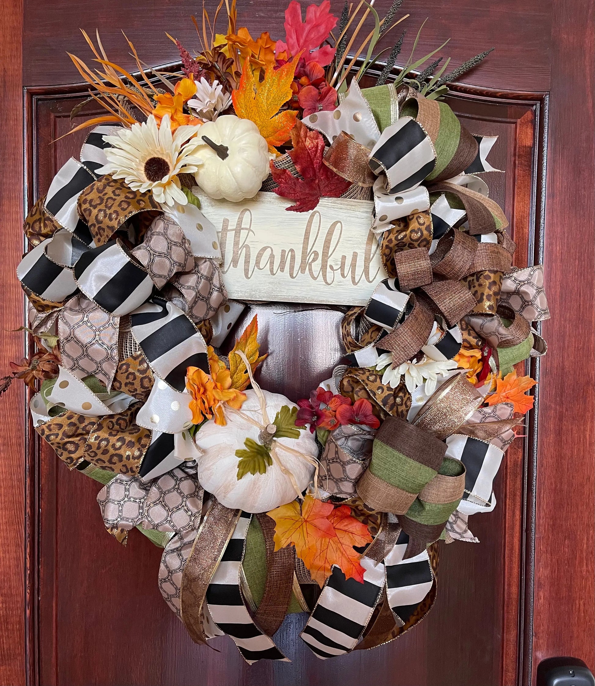 Copy of Fall Harvest Wreath Pink Poodle Designz