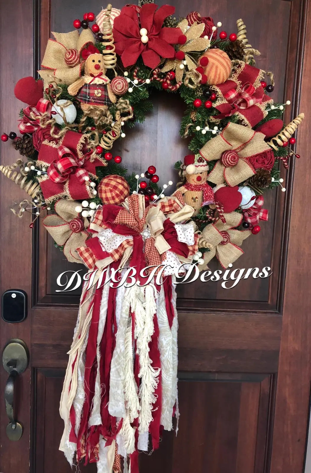 Custom Christmas Wreaths Pink Poodle Designz