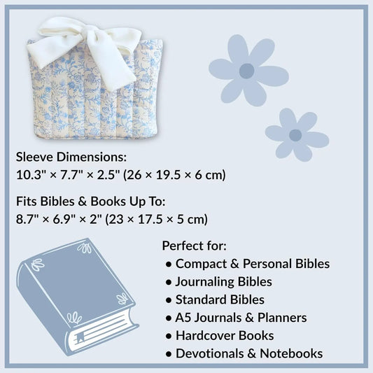 Elegant Quilted Toile Pattern Bible/Book Cover With Bow Pink Poodle Designz