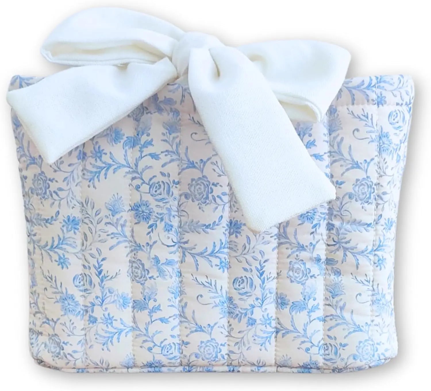 Elegant Quilted Toile Pattern Bible/Book Cover With Bow Pink Poodle Designz