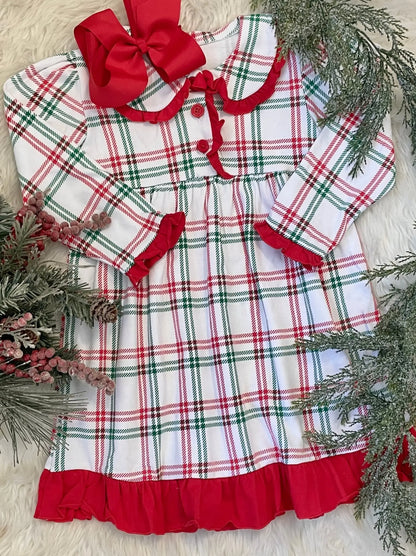 Family Plaid Christmas Pajamas Pink Poodle Designz