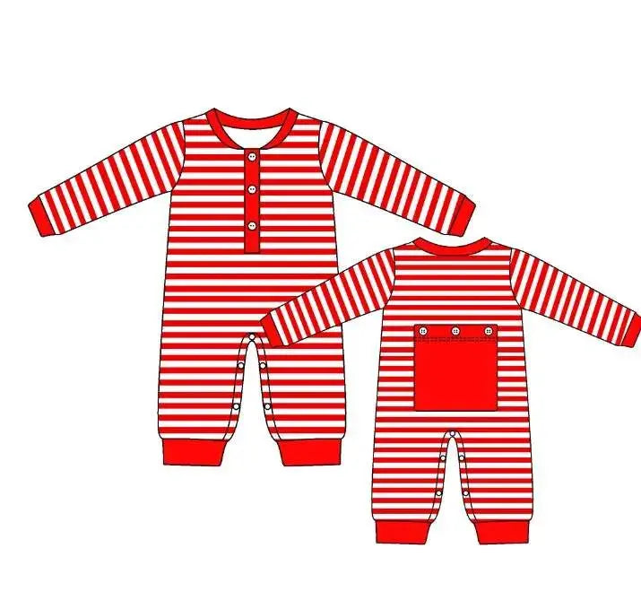 Christmas 2023 Pajamas- Unisex 1pc Romper W/ Faux Butt Flap Pink Poodle Designz