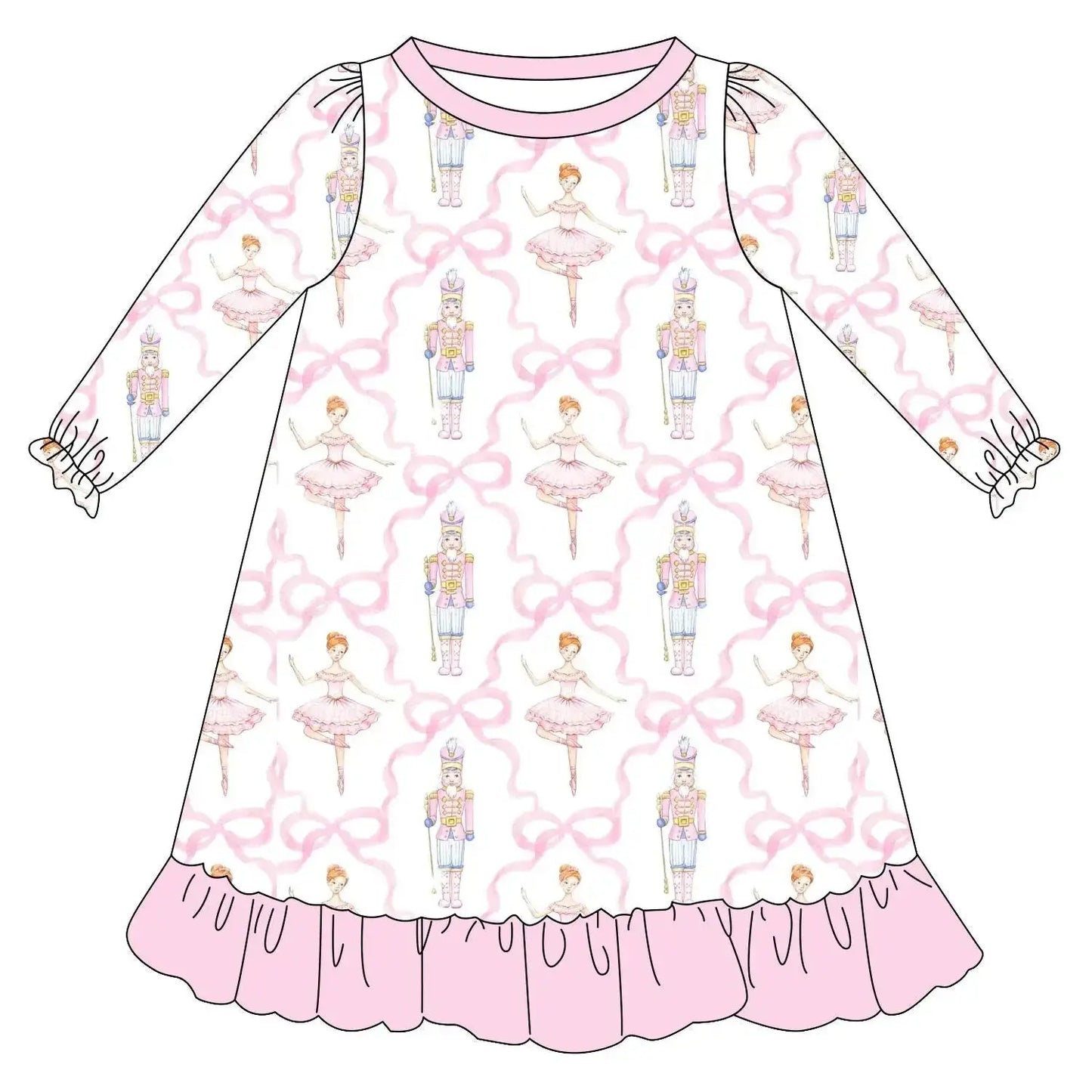 Girls Nutcracker Gown Pink Poodle Designz