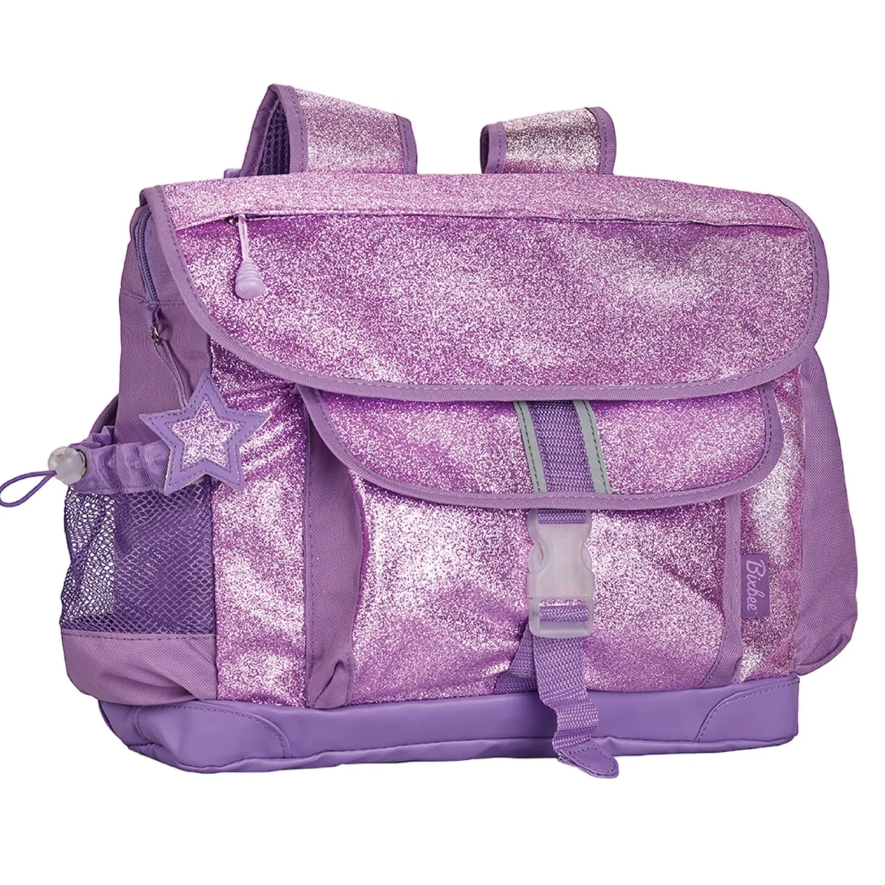 Girls Sparkle Glitter Backpack Pink & Purple Pink Poodle Designz