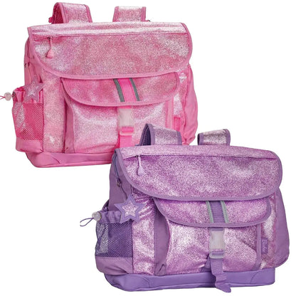 Girls Sparkle Glitter Backpack Pink & Purple Pink Poodle Designz