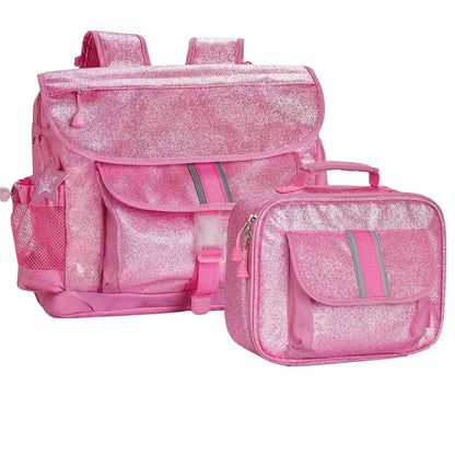 Girls Sparkle Glitter Backpack Pink & Purple Pink Poodle Designz