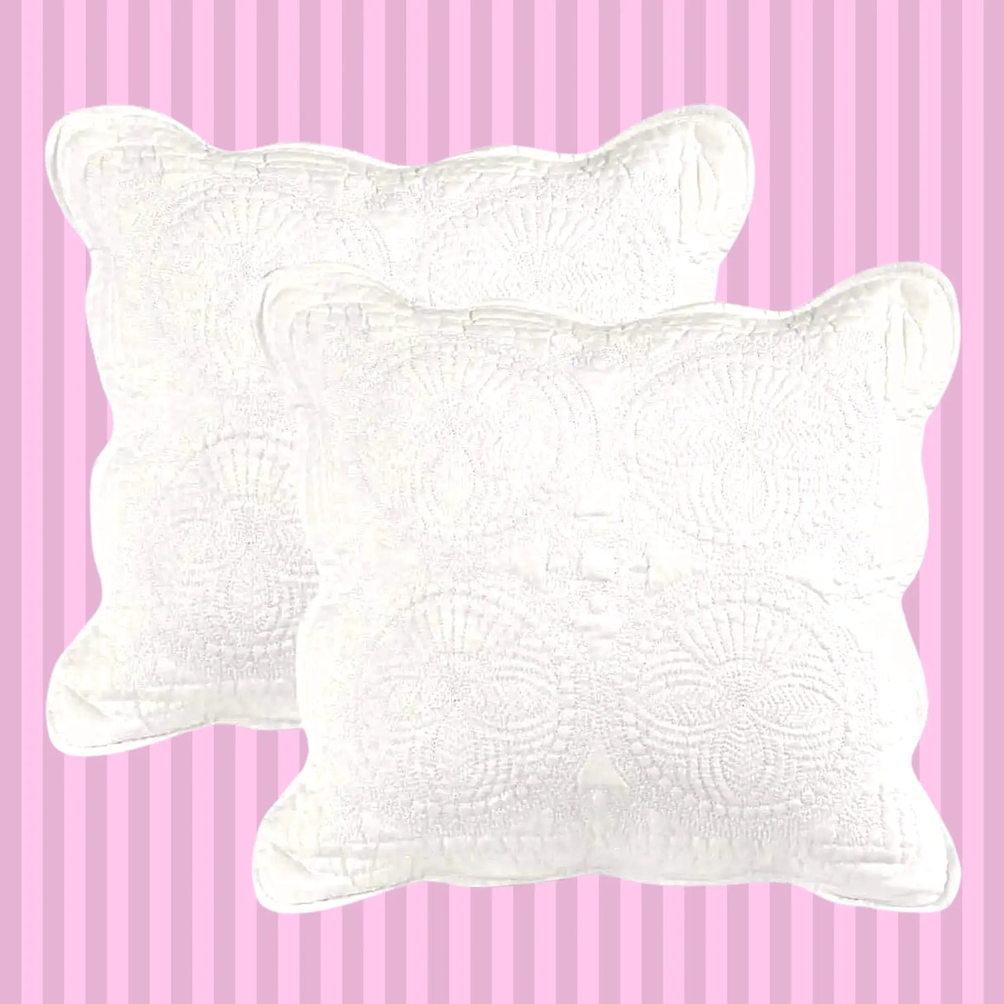 Heirloom Keepsake Personalized Baby Pillow Sham Pink Poodle Designz
