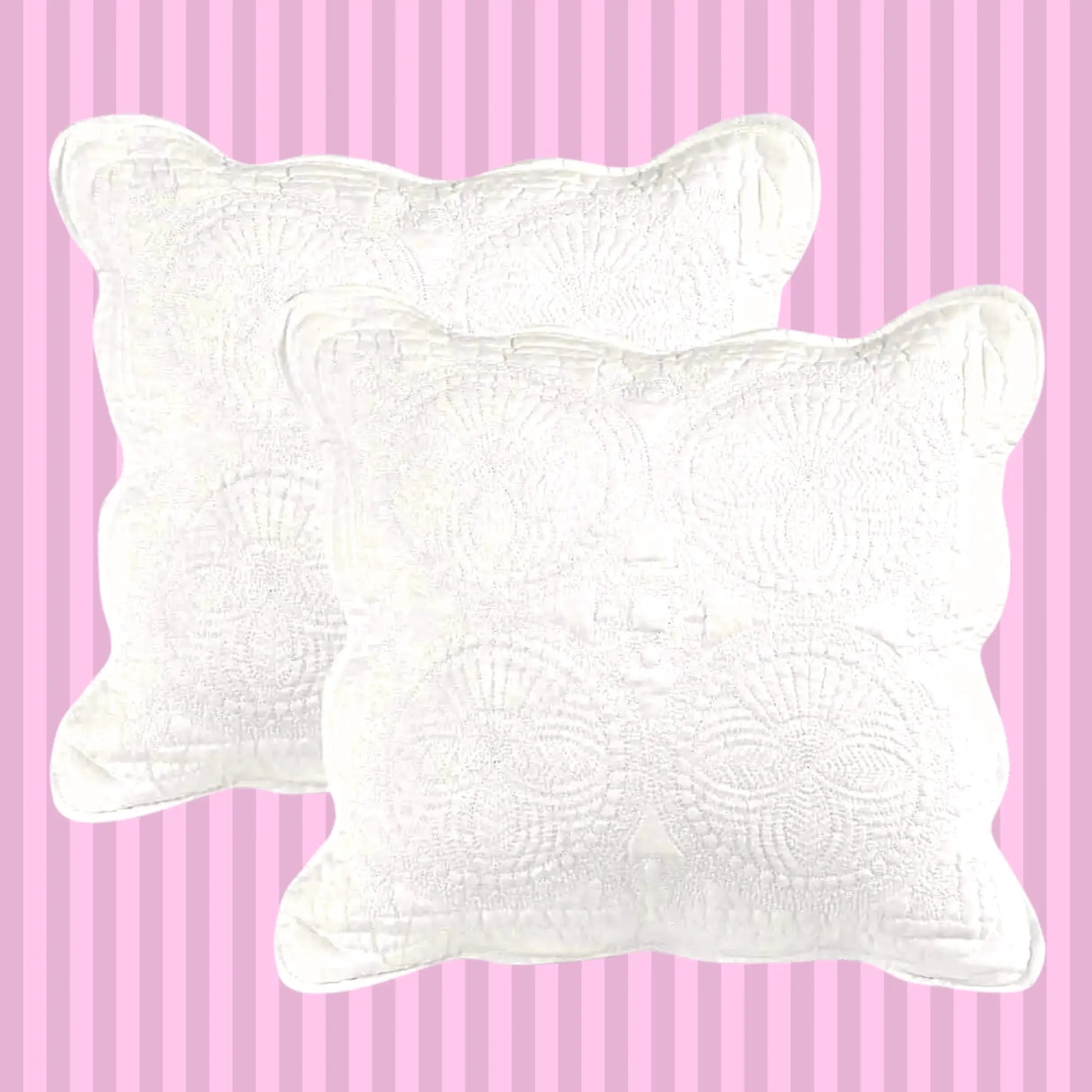 Heirloom Keepsake Personalized Baby Pillow Sham Pink Poodle Designz