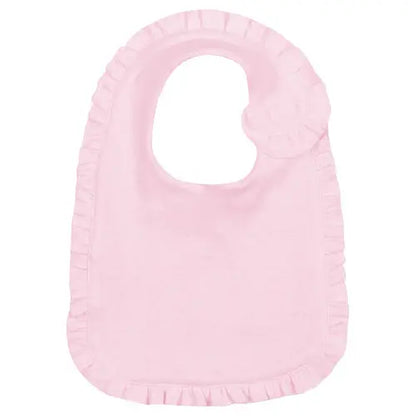 Infant Ruffle Bib & Burp Cloth Pink Poodle Designz