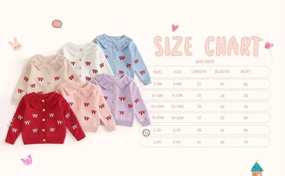 Infant/Toddler Ivory Knit Red Bow Sweater Pink Poodle Designz