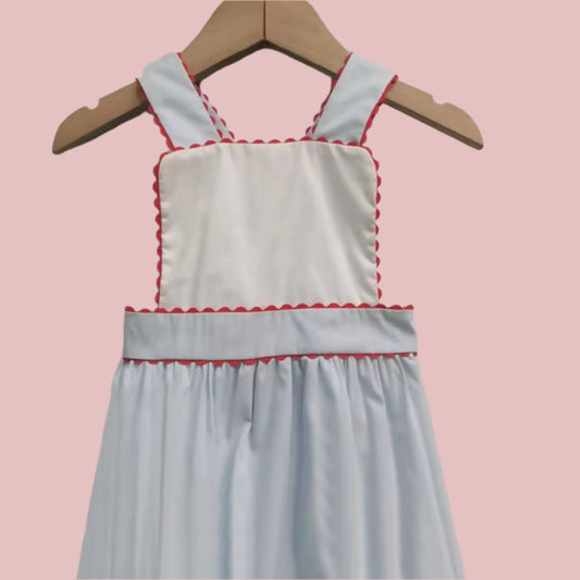 Light Blue Woven Sets Pink Poodle Designz