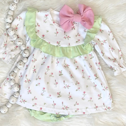 Loren Dress & Bloomer Set Pink Poodle Designz