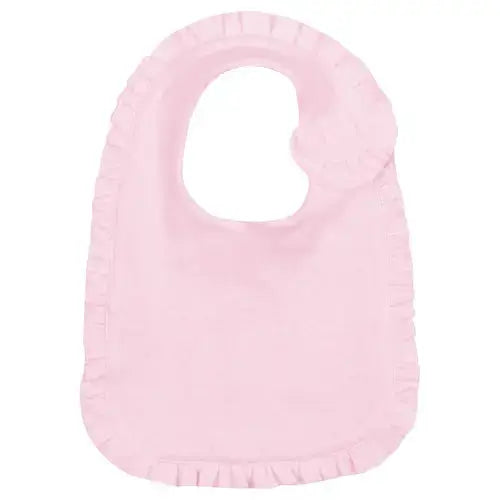 Monogrammed Infant Ruffle Bib & Burp Cloth Pink Poodle Designz