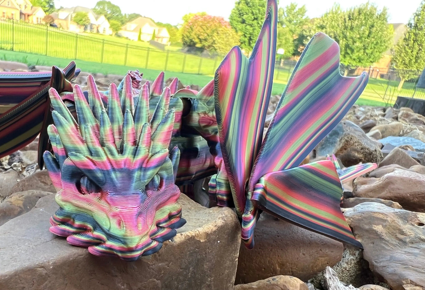 Mythical Ice Dragons Pink Poodle Designz