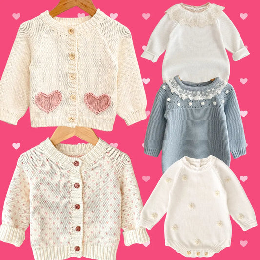NEW Spring Cardigans & Sweater Rompers Perfect For Easter Or Valentine’s Day! Pink Poodle Designz