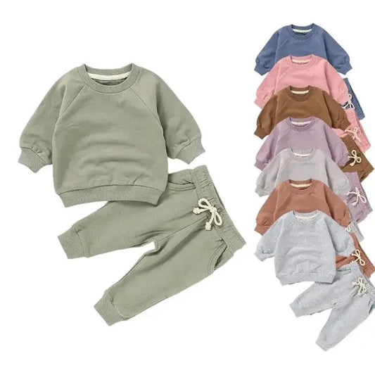 PREORDER- French Terry Sweatsuit Joggers 2PC Set Pink Poodle Designz
