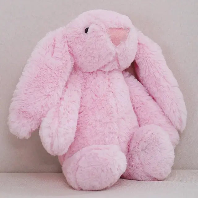 PREORDER 16” Embroidered Plush Bunnies Pink Poodle Designz