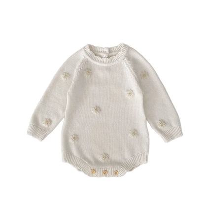 PREORDER Boutique Style Sweater Bubble Rompers Pink Poodle Designz